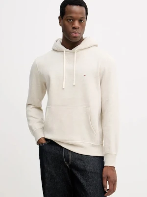 Tommy Hilfiger bluza męska kolor beżowy z kapturem gładka MW0MW39997