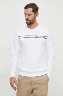 Tommy Hilfiger bluza męska kolor biały z aplikacją UM0UM03197