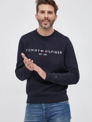Tommy Hilfiger Bluza męska kolor granatowy z aplikacją MW0MW11596