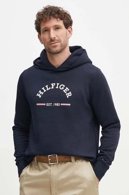 Tommy Hilfiger bluza męska kolor granatowy z kapturem z nadrukiem MW0MW35568