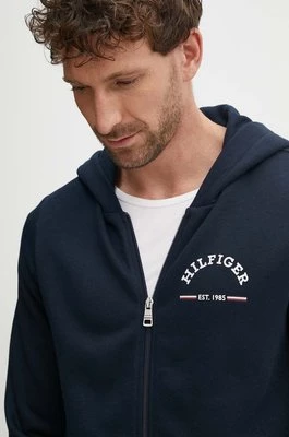 Tommy Hilfiger bluza męska kolor granatowy z kapturem z nadrukiem MW0MW35571