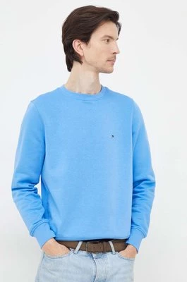 Tommy Hilfiger bluza męska kolor niebieski gładka MW0MW32735