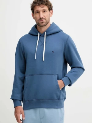 Tommy Hilfiger bluza męska kolor niebieski z kapturem gładka MW0MW39997