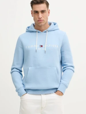 Tommy Hilfiger bluza męska kolor niebieski z kapturem MW0MW11599