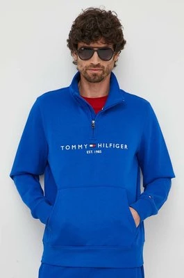 Tommy Hilfiger bluza męska kolor niebieski z nadrukiem MW0MW20954