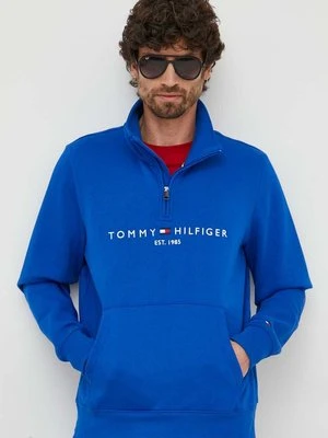 Tommy Hilfiger bluza męska kolor niebieski z nadrukiem MW0MW20954