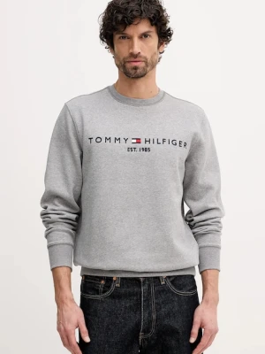 Tommy Hilfiger bluza męska z bawełną szary