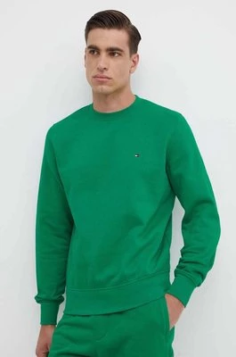 Tommy Hilfiger bluza męska kolor zielony gładka MW0MW32735