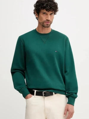 Tommy Hilfiger bluza męska kolor zielony gładka MW0MW40000