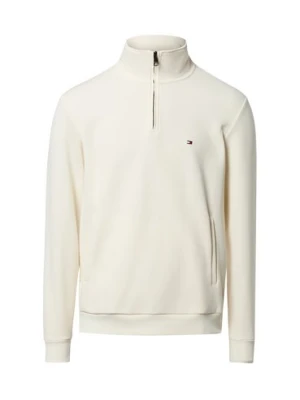 Tommy Hilfiger Bluza męska Mężczyźni Bawełna biały jednolity,