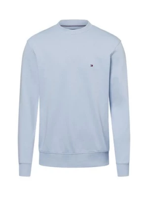Tommy Hilfiger Bluza męska Mężczyźni Bawełna niebieski jednolity,