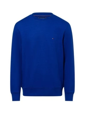 Tommy Hilfiger Bluza męska Mężczyźni Bawełna niebieski jednolity,