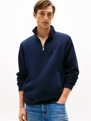 Tommy Hilfiger Bluza męska Mężczyźni Bawełna niebieski jednolity,