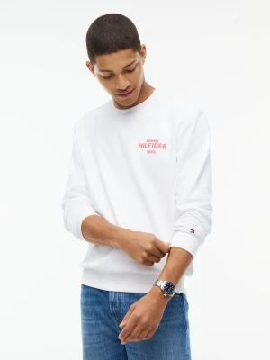 Tommy Hilfiger Bluza Mężczyźni Materiał dresowy biały
