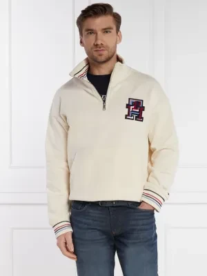 Tommy Hilfiger Bluza MONOGRAM TIPPED 1/4 ZIP | Oversize fit