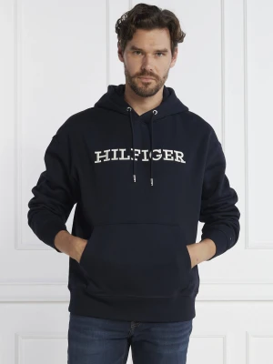 Tommy Hilfiger Bluza MONOTYPE EMBRO | Regular Fit granatowy