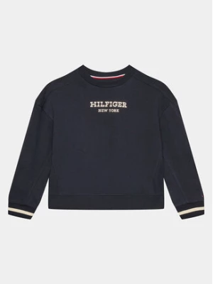 Tommy Hilfiger Bluza Monotype KG0KG07722 D Granatowy Relaxed Fit