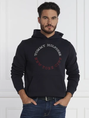 Tommy Hilfiger Bluza MONOTYPE ROUNDALL | Regular Fit granatowy