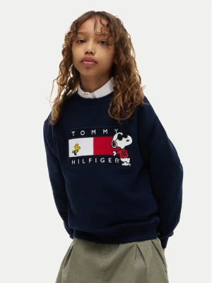 Tommy Hilfiger Bluza Peanuts KS0KS00764 Granatowy Regular Fit
