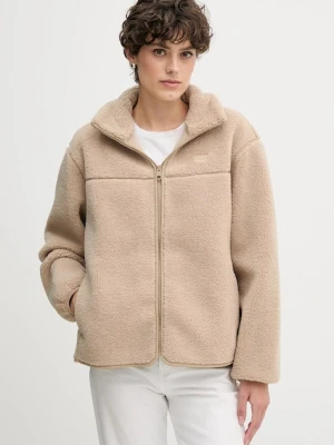 Tommy Hilfiger bluza polarowa damska kolor beżowy gładka WW0WW48260
