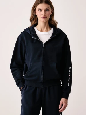Tommy Hilfiger bluza rozpinana damska bawełniana granatowy