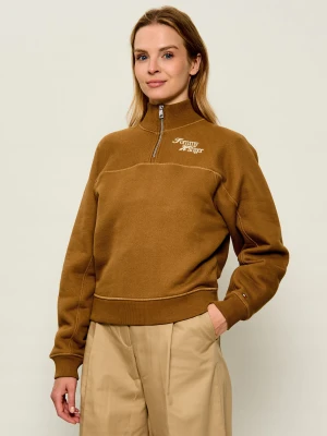 Tommy Hilfiger Bluza Script | Regular Fit brązowy