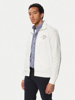 Tommy Hilfiger Bluza Script Stack MW0MW43219 Biały Regular Fit