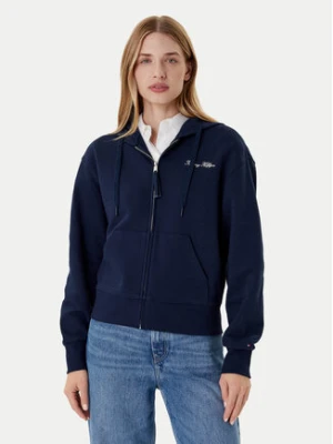 Tommy Hilfiger Bluza Script WW0WW45742 Granatowy Regular Fit