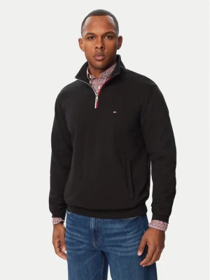 Tommy Hilfiger Bluza Tipping Terry MW0MW44943 Czarny Regular Fit