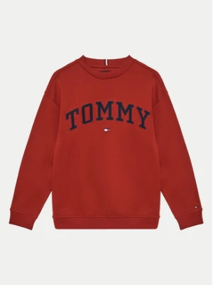 Tommy Hilfiger Bluza Varsity KB0KB09119 Czerwony Regular Fit