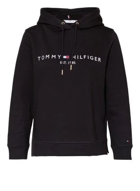 Tommy Hilfiger Bluza Z Kapturem Essential schwarz