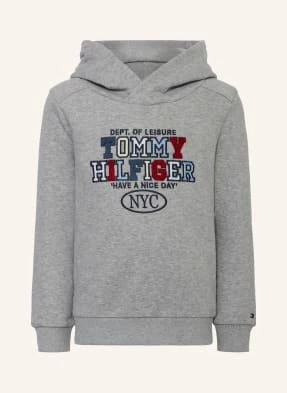 Tommy Hilfiger Bluza Z Kapturem grau