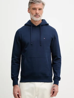 Tommy Hilfiger bluza z kapturem męska bawełniana granatowy