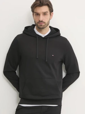 Tommy Hilfiger bluza z kapturem męska bawełniana czarny