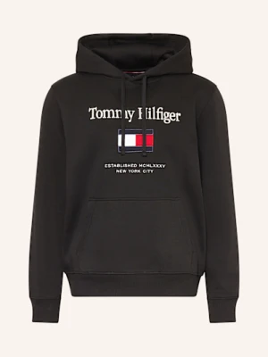 Tommy Hilfiger Bluza Z Kapturem Tommy schwarz CZARNY