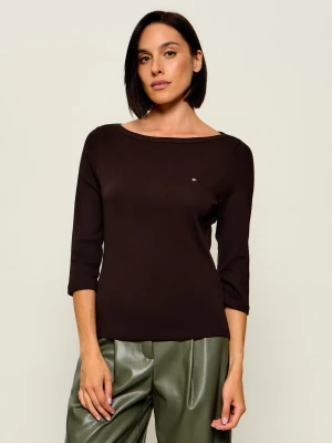 Tommy Hilfiger Bluzka Cody | Slim Fit brązowy