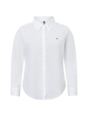 Tommy Hilfiger Bluzka damska Kobiety Bawełna biały jednolity,