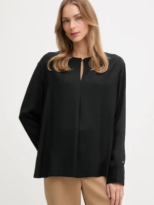 Tommy Hilfiger bluzka damska kolor czarny gładka WW0WW47339