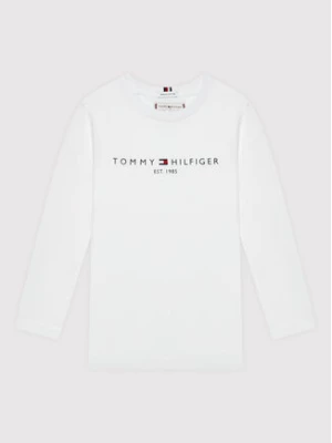 Tommy Hilfiger Bluzka Essential KS0KS00202 D Biały Regular Fit