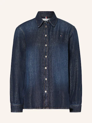 Tommy Hilfiger Bluzka Jeansowa Milo blau