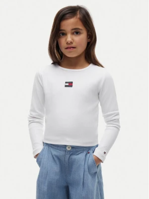 Tommy Hilfiger Bluzka KG0KG09065 Biały Regular Fit