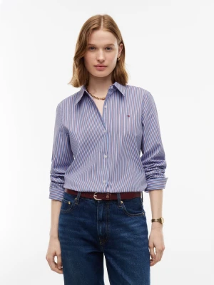 Tommy Hilfiger Bluzka Kobiety Bawełna niebieski | wielokolorowy