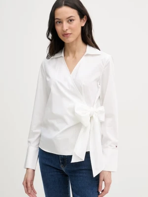 Tommy Hilfiger bluzka kopertowa damska bawełniana