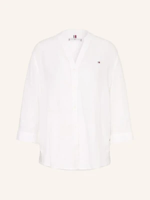 Tommy Hilfiger Bluzka Lniana weiss