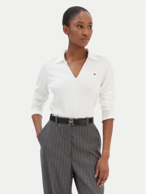 Tommy Hilfiger Bluzka Modern Cody WW0WW47850 Biały Slim Fit