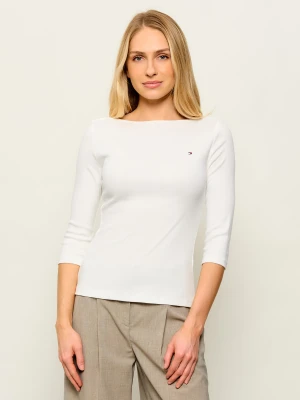 Tommy Hilfiger Bluzka New Cody | Slim Fit kremowy