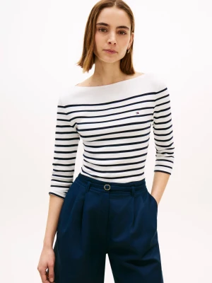 Tommy Hilfiger Bluzka NEW CODY | Slim Fit ecru