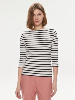 Tommy Hilfiger Bluzka New Cody WW0WW40589 Écru Slim Fit Kremowy