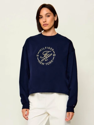 Tommy Hilfiger Bluzka | Relaxed fit granatowy