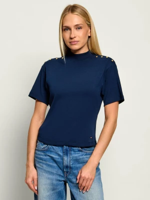 Tommy Hilfiger Bluzka | Slim Fit granatowy